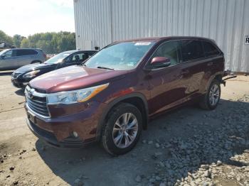  Salvage Toyota Highlander