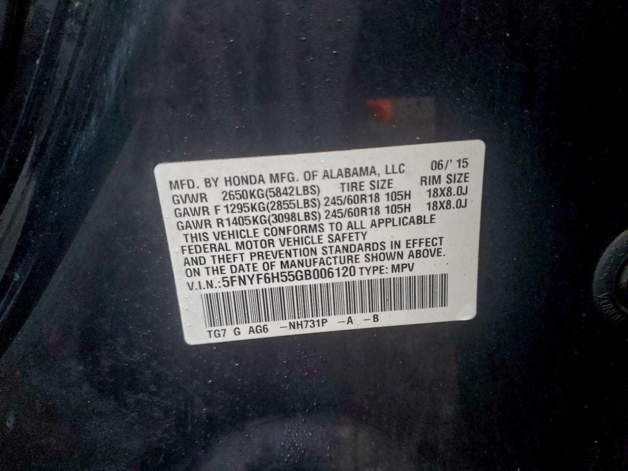 Honda Pilot Exl Image 7