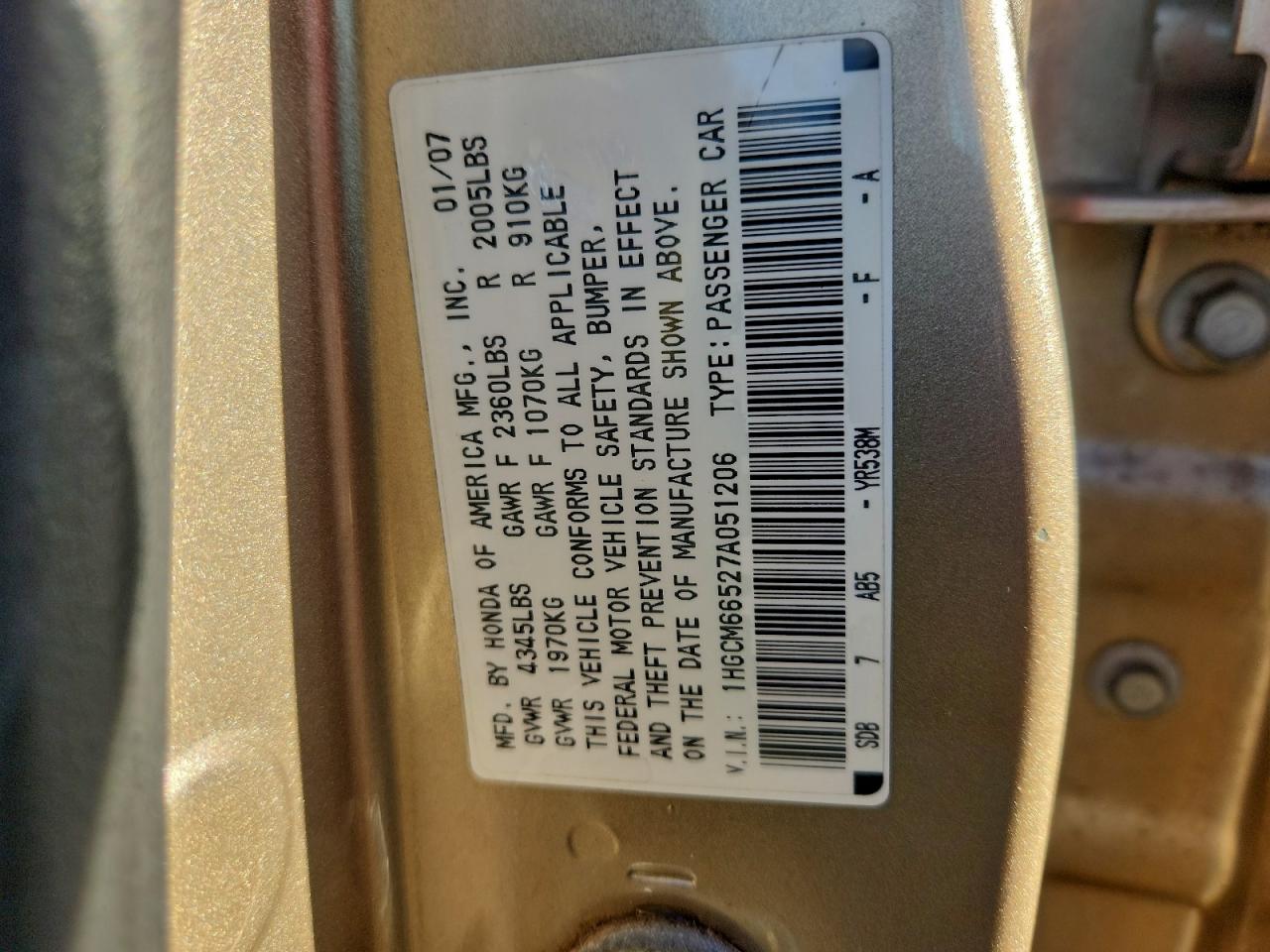 Honda Accord Ex Image 4