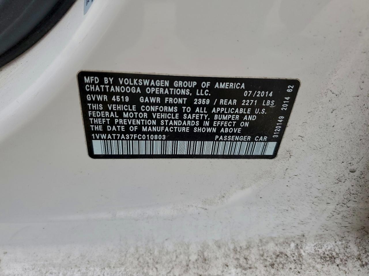 Volkswagen Passat S Image 6