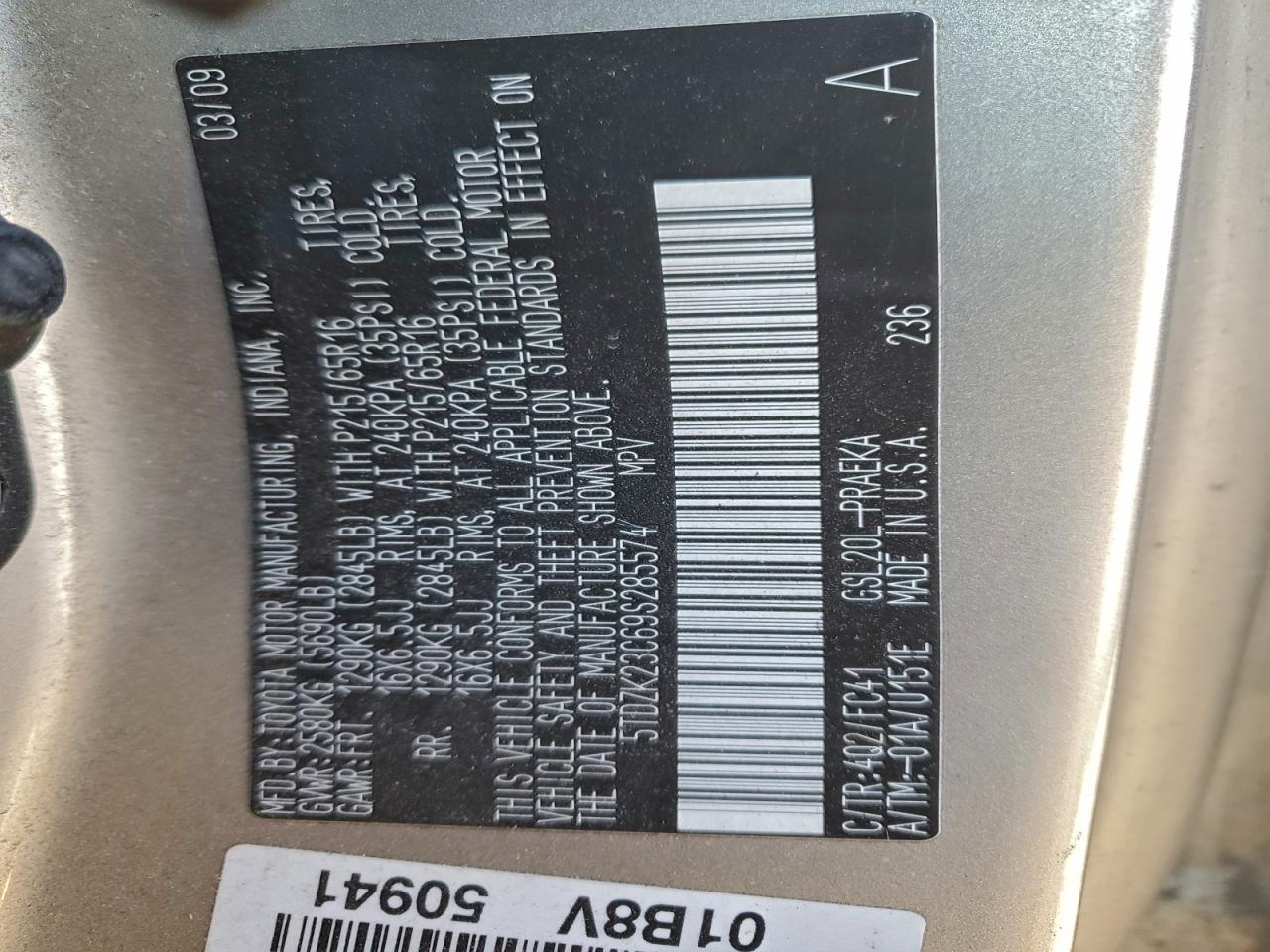 Toyota Sienna Ce Image 13