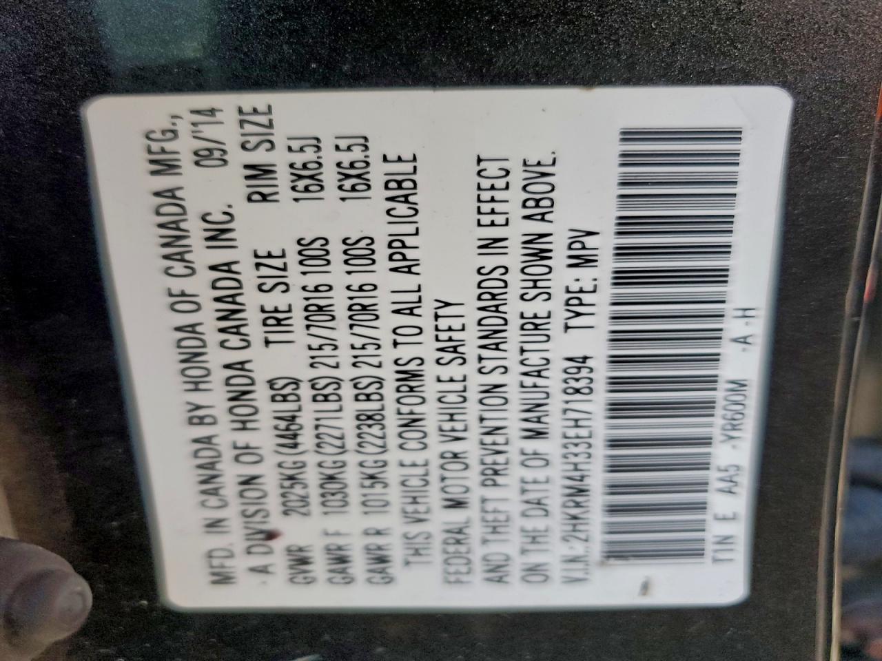 Honda Crv Lx Image 6