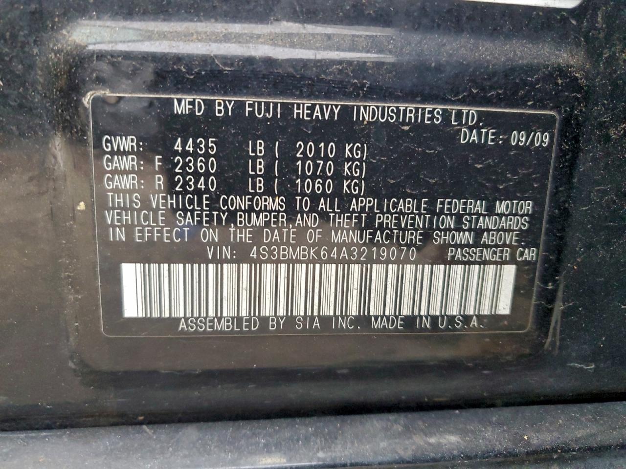 Subaru Legacy 2.5i Limited Image 11