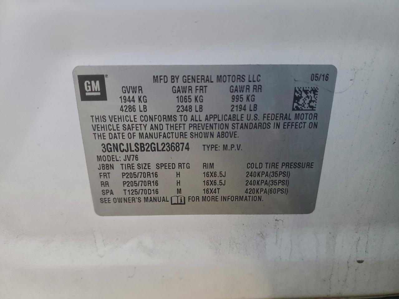 Chevrolet Trax 1lt Image 8