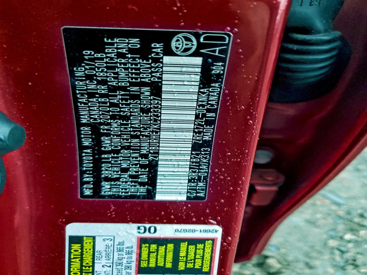 Toyota Corolla L Image 8