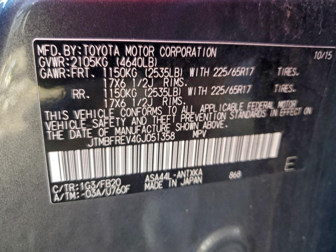 Toyota RAV4 Le Image 12