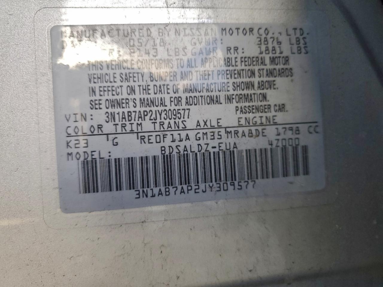 Nissan Sentra S Image 5