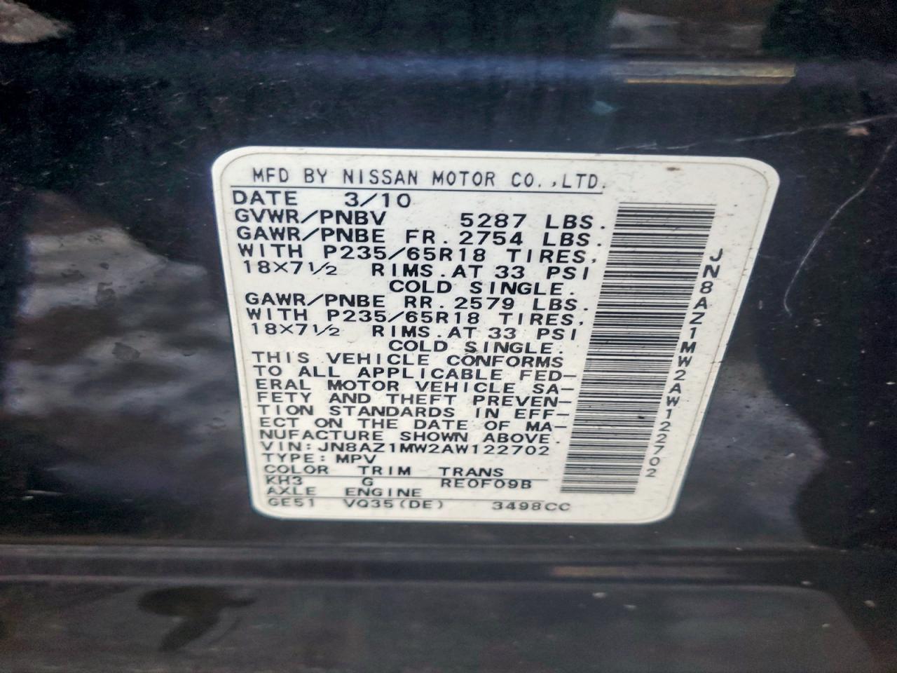 Nissan Murano S Image 10