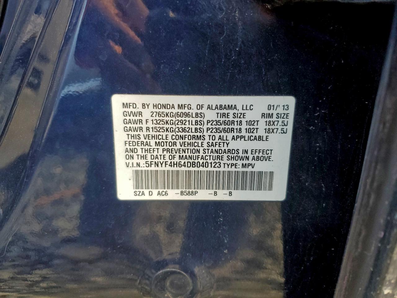 Honda Pilot Exl Image 4