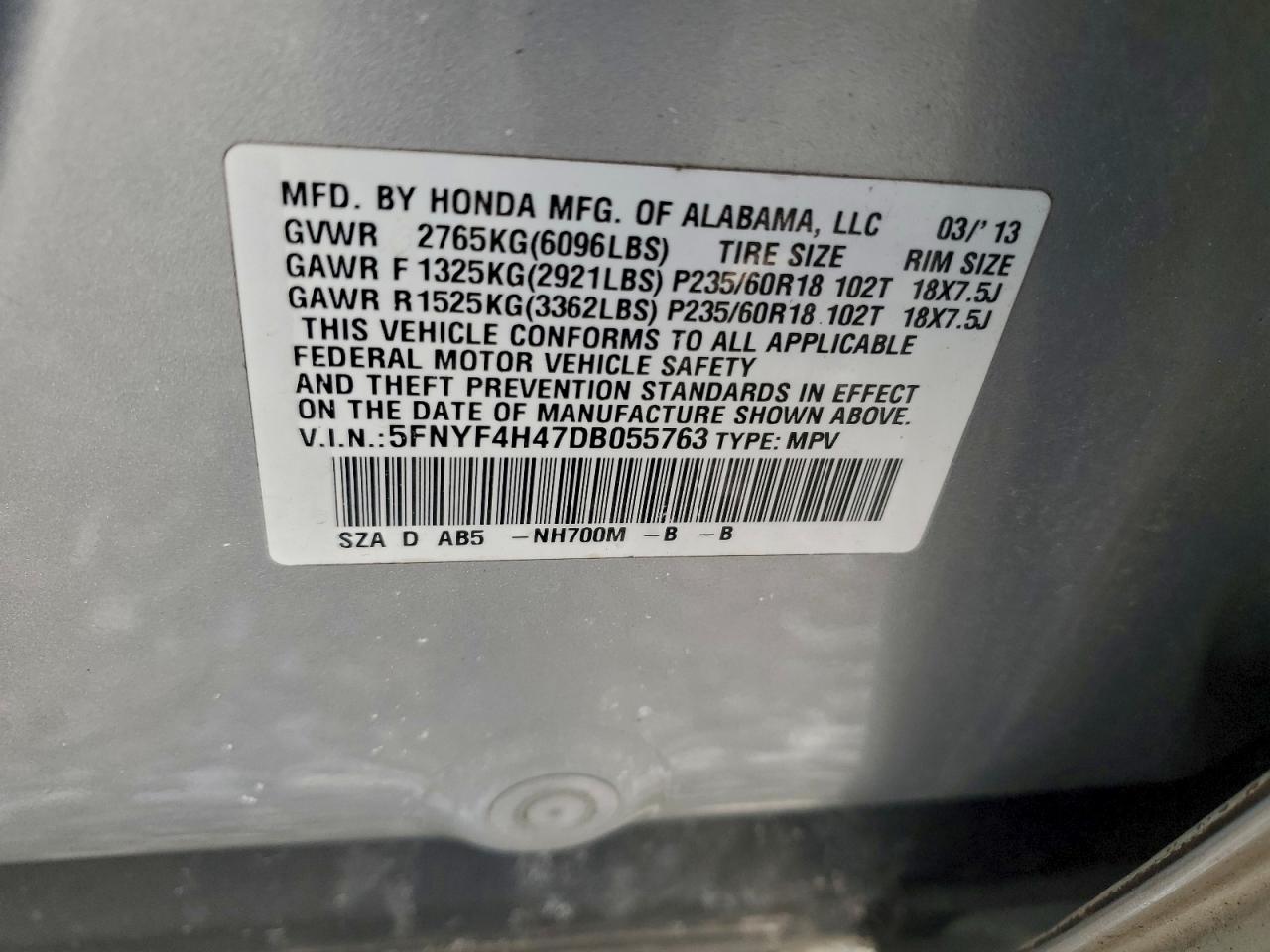 Honda Pilot Ex Image 6