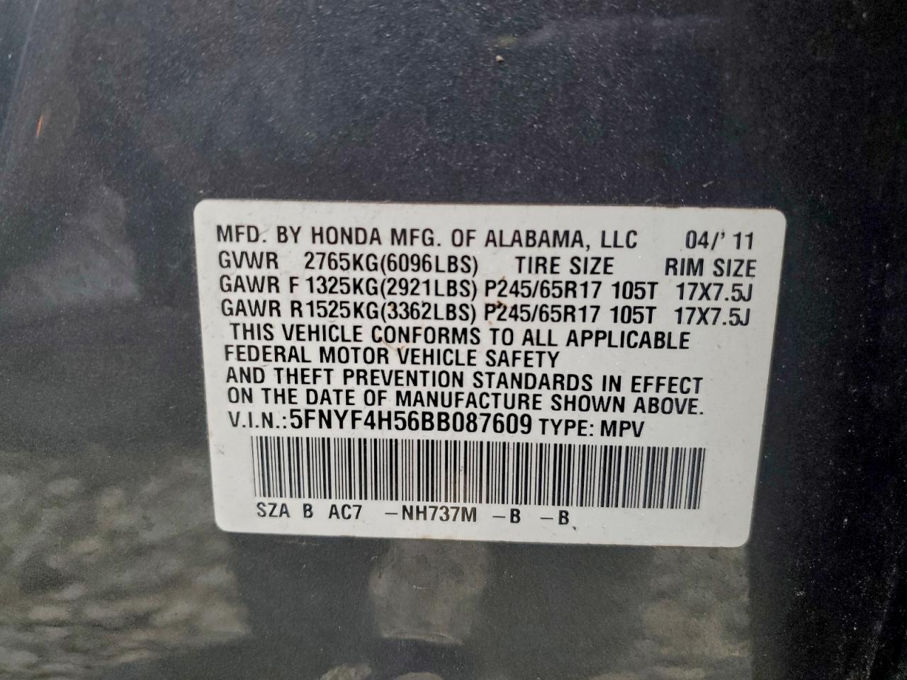 Honda Pilot Exl Image 5